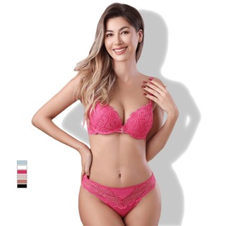 Z&D Lingerie Conjunto Com Aro Renda e Bojo Calcinha Tanga 8027 em Oferta na Shopee