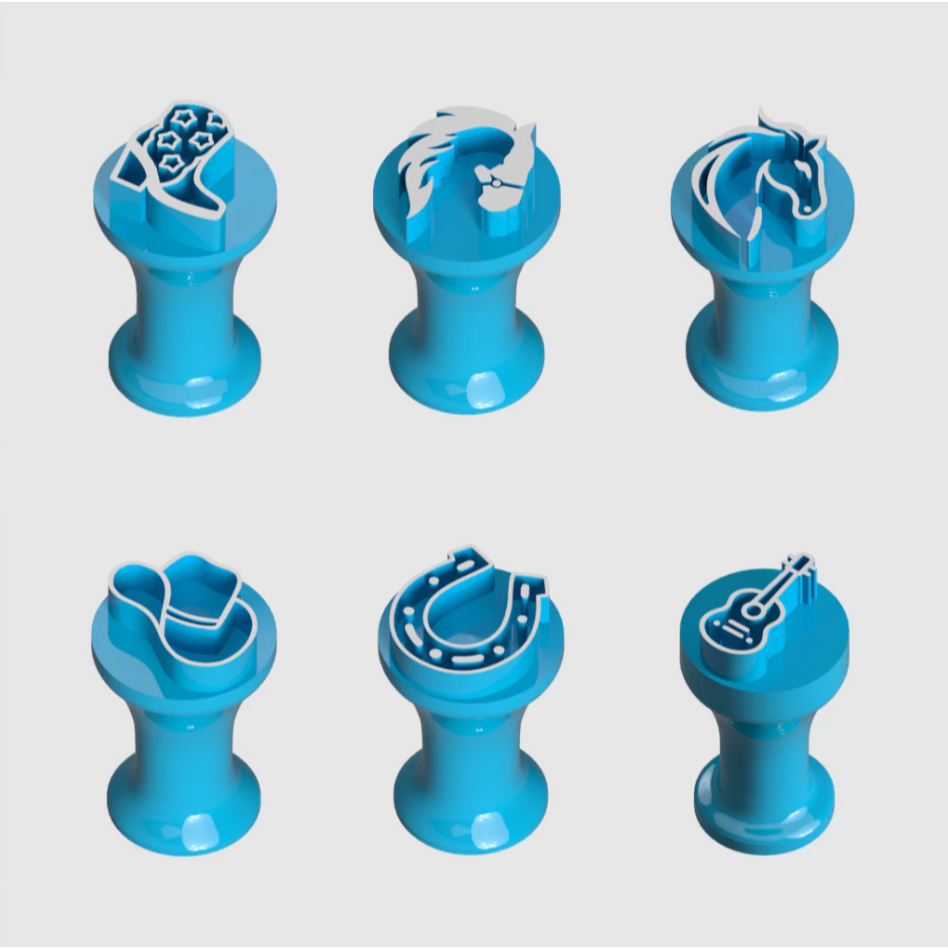 Kit 6 Carimbos Brigadeiro Cowboy Para Docinhos De Festa Confeitaria Moldes em Oferta na Shopee