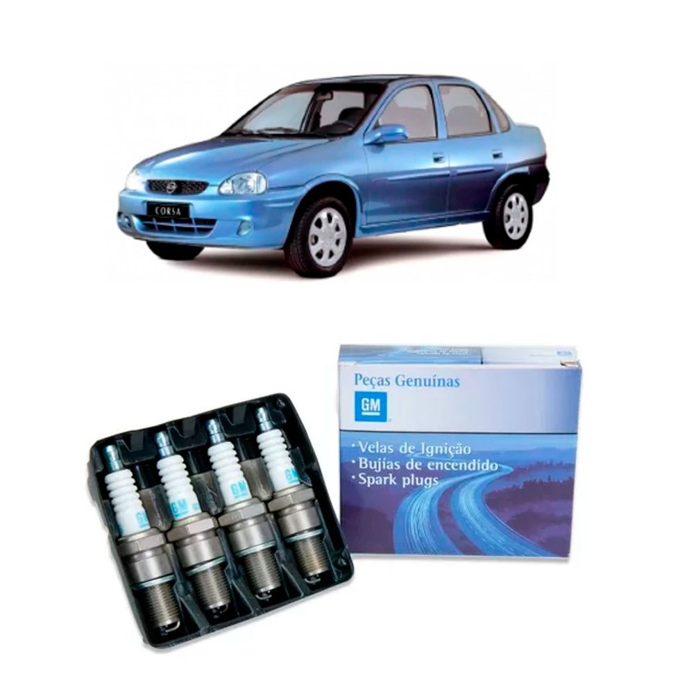 Jogo Vela De Ignição Corsa 1.0 1.4 1.6 8v 2000/2007 JG93221446 Acdelco em Oferta na Shopee