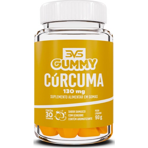 Cúrcuma 130mg - Gummy 100% Natural Com Pectina E Tapioca - 30 Doses - 3VS Nutrition - Health