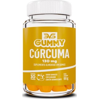 Cúrcuma 130mg - Gummy 100% Natural Com Pectina E Tapioca - 30 Doses - 3VS Nutrition em Oferta na Shopee