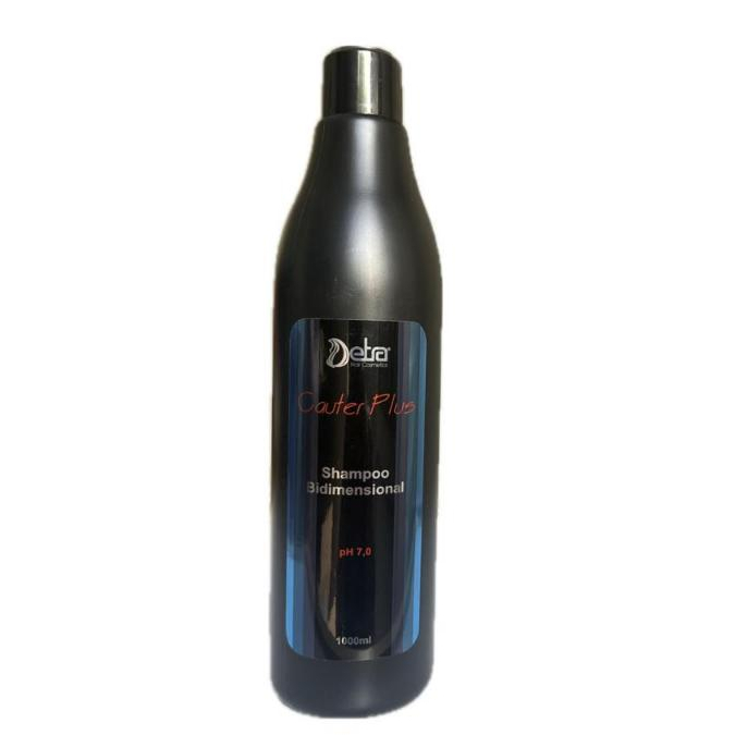 Shampoo Bidimensional Cauterização Cauter Plus 1 Litro Detra Hair Cosmetics Reconstrução