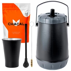 Kit Terere Garrafa 2.5L Térmica Copo 280ML Bomba Epoxi Erva