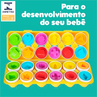 Brinquedo De Ovos Combinando, Simulação Colorida Conjunto De Brinquedo De Ovo Polidos Aprendendo a Brincar Para Crianças em Oferta na Shopee