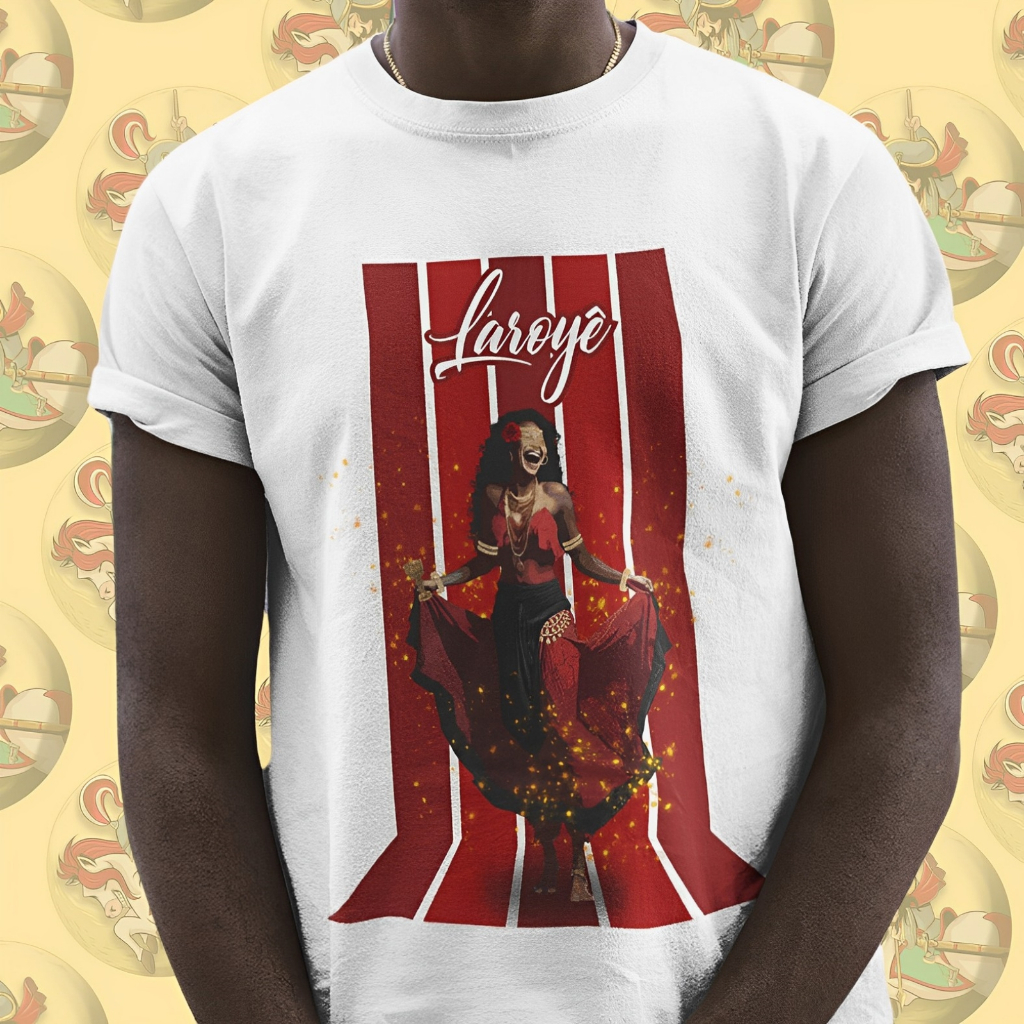Camiseta Premium Religiosa Orixás Umbanda Candomblé Pombagira Laroyê Algodão 30.1 Arte 250.4