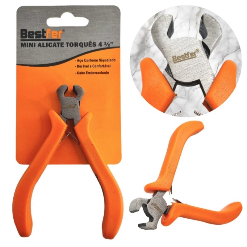 Mini alicate torquês com mola miniatura pequeno para artesanato bijuterias elétrica pesca profissional ferramentas