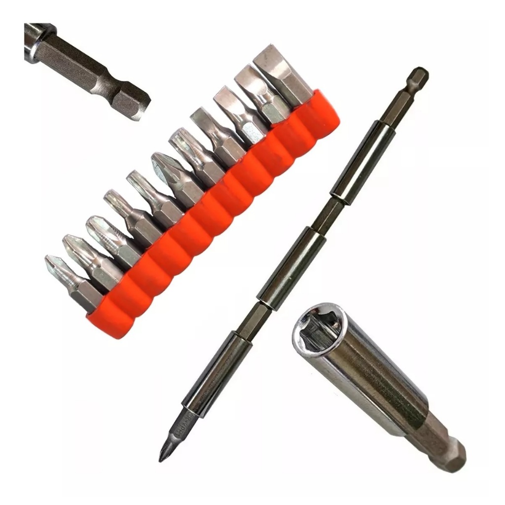 Pontas Bits Fenda Ph Pz Torx Prolongador 160mm Parafusadeira