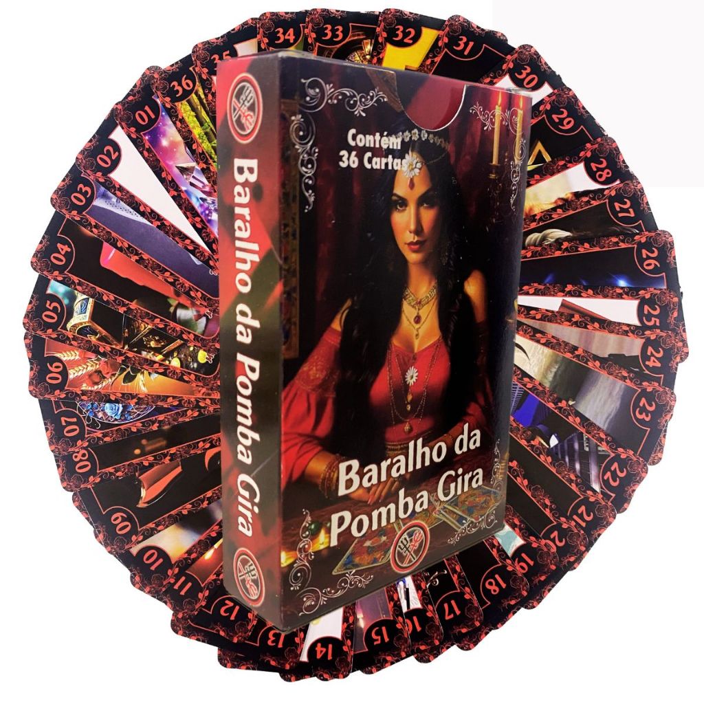 Baralho Tarot Pombagira 36 Cartas Tarô Cartas Autoexplicativas com Manual em Oferta na Shopee