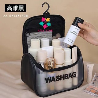 ANA 1108 Bolsa Mala de Mão Organizadora Necessaire Transparente Impermeável Washbag Multiu...