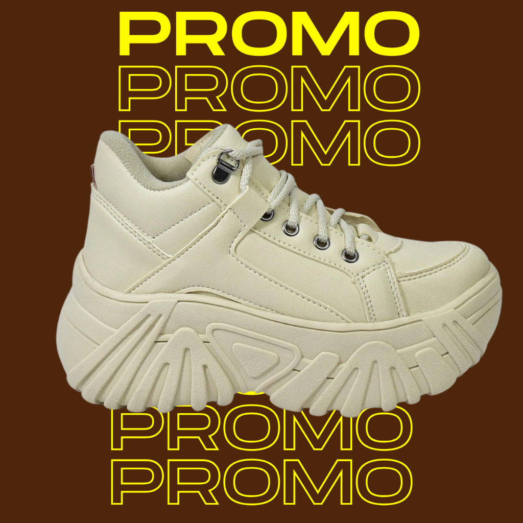 Tênis Buffalo Feminino Plataforma Casual Com Solado Alto 7cm Chunk Sneakers Promoção Envio Imediato