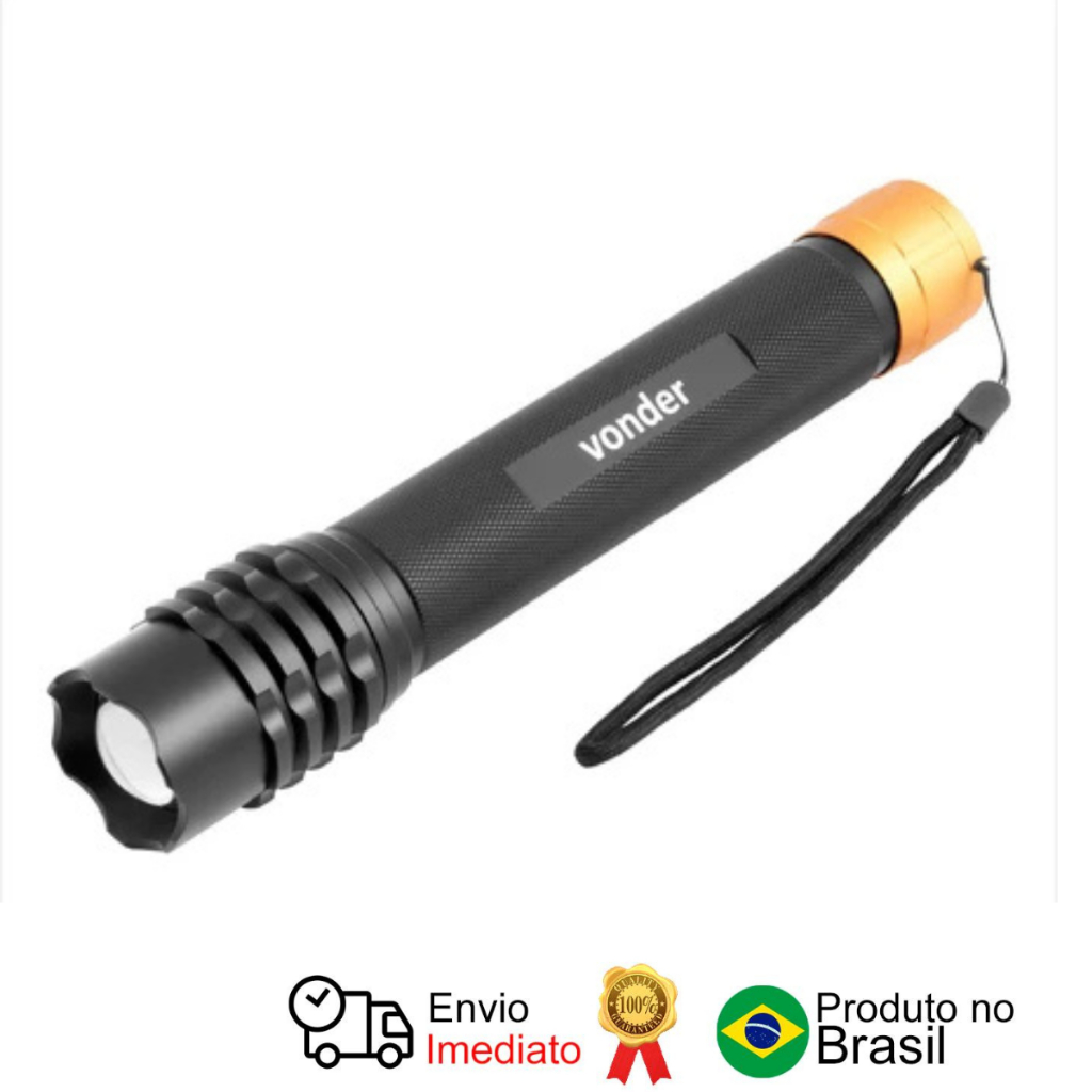 Lanterna Superled Cree Llv 2500 3 Pilhas 10W - Vonder em Oferta na Shopee