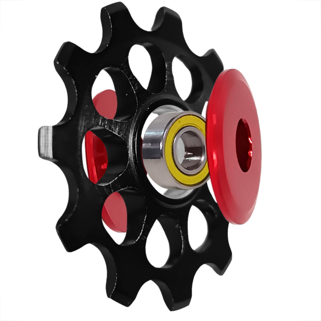 Roldana Alumínio T12 Cambio Traseiro Universal Shimano Sram Bicicleta Bike MTB Desviador Rolamento