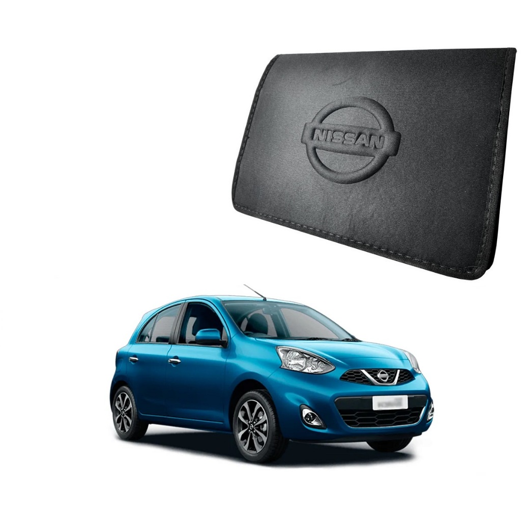 Case Rígido Capa Porta Manual P/ Carro Nissan March 10/2024