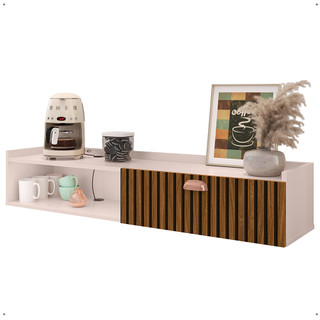 Aparador Bancada Suspensa Classic Cantinho Café Porta Nicho Sala Cozinha Recepção Escritório - RPM em Oferta na Shopee