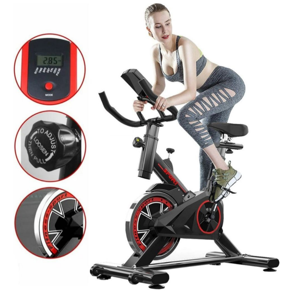 Bicicleta Bike Ergometrica Spinning Academia Fitness Profissional Sport Profissional Preta