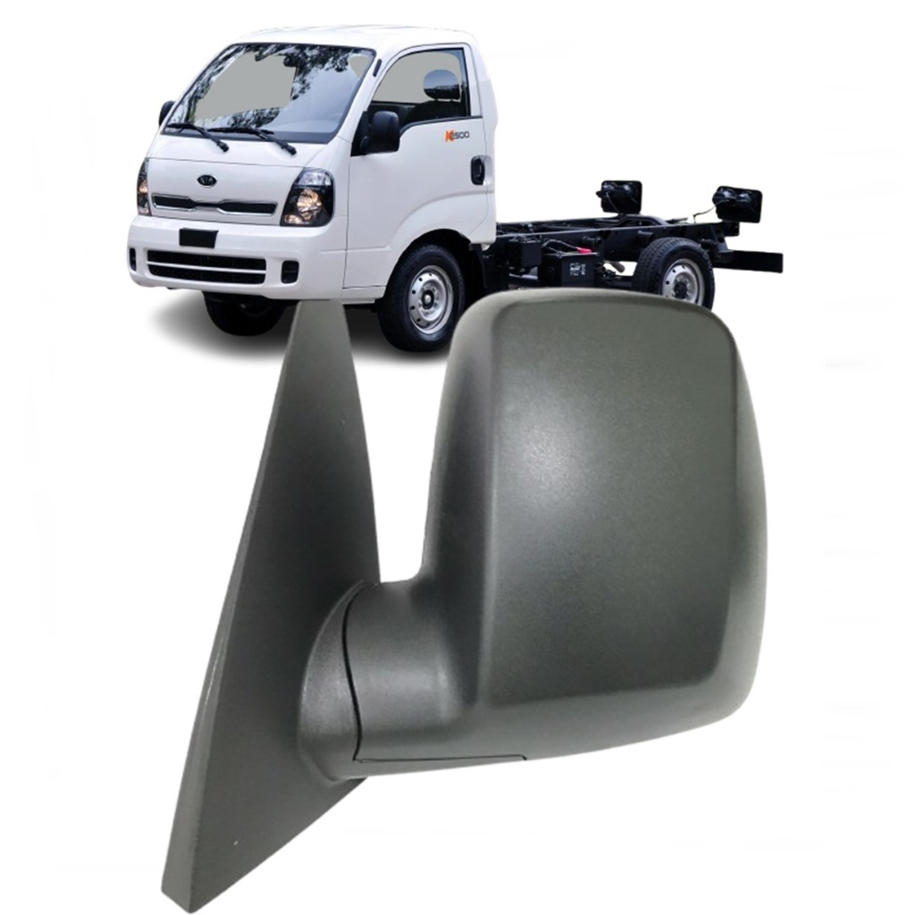 Retrovisor Espelho Kia Bongo 2005 Até 2025 Fixo K2500 K2700 Base de Metal