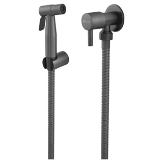 Ducha Higiênica Para Banheiro Luxo Grafite Escovado Metal em Oferta na Shopee