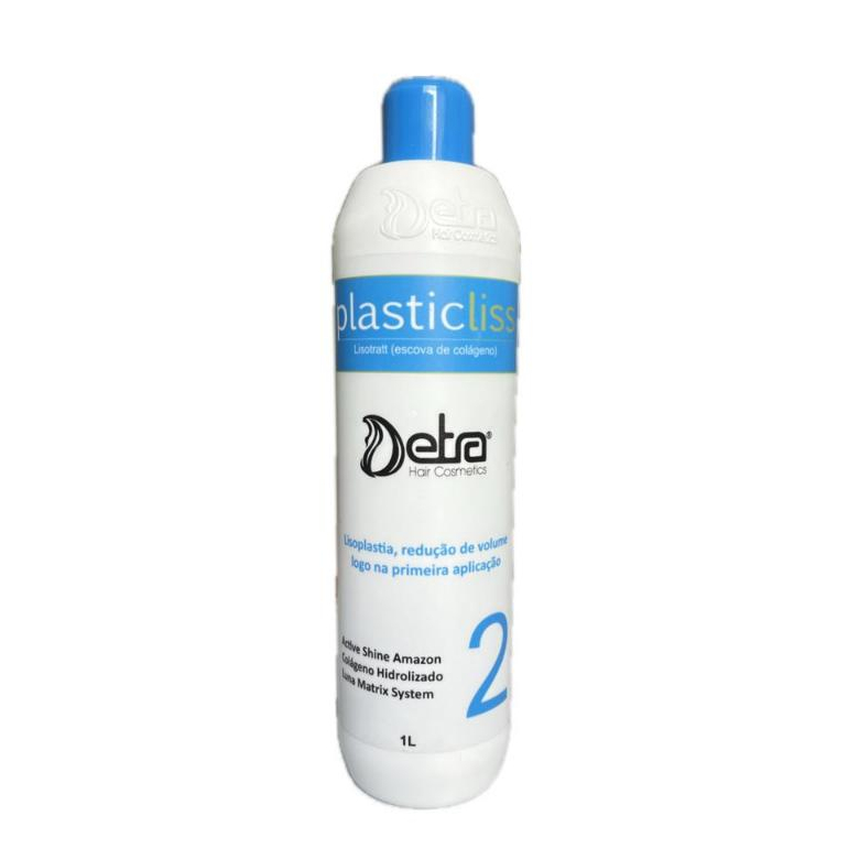 Progressiva Escova Organica sem formol Lisotratt Plastic Liss 1 L Detra Hair Cosmeticos