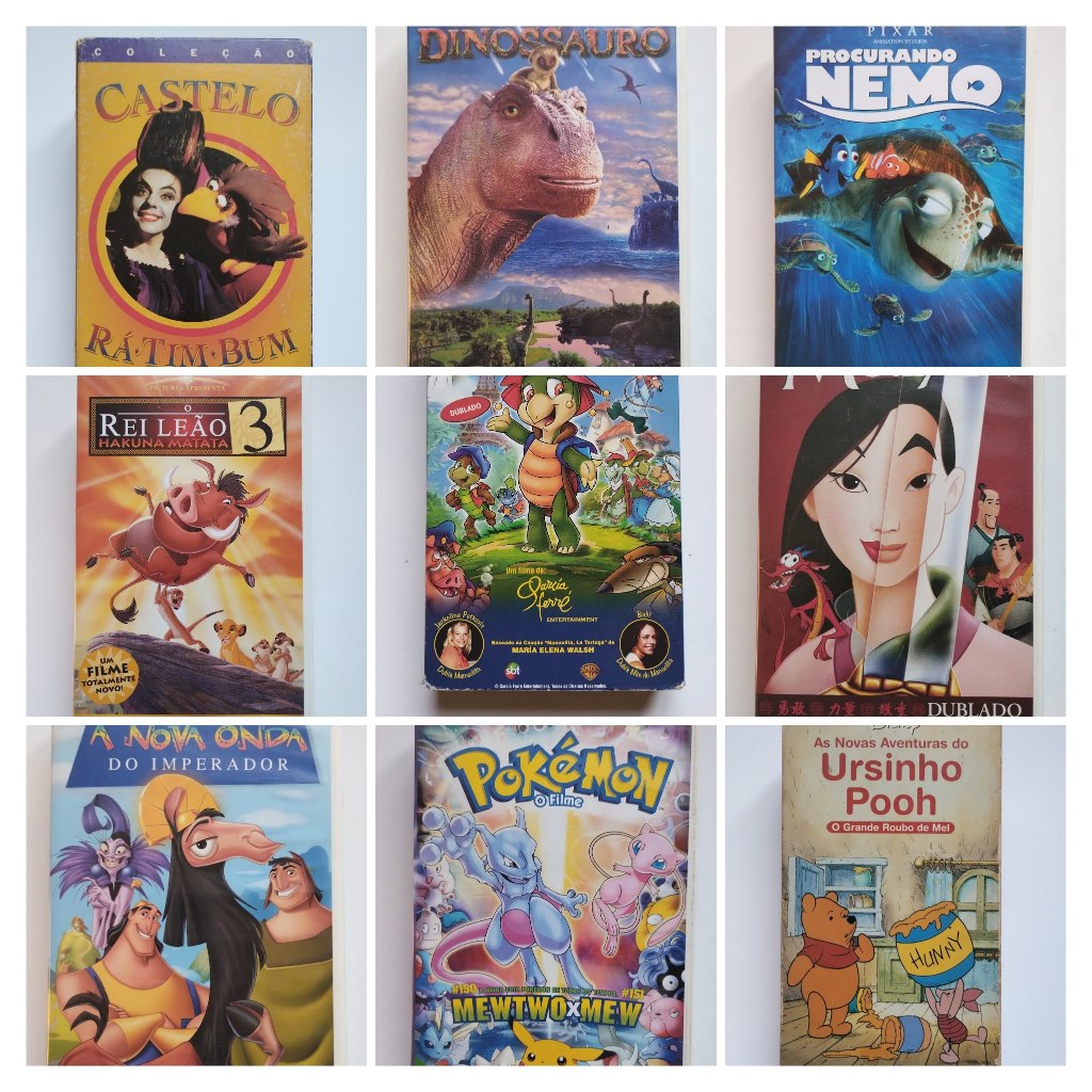 Fitas de Vídeo Cassete (VHS) - Disney e outros - Originais