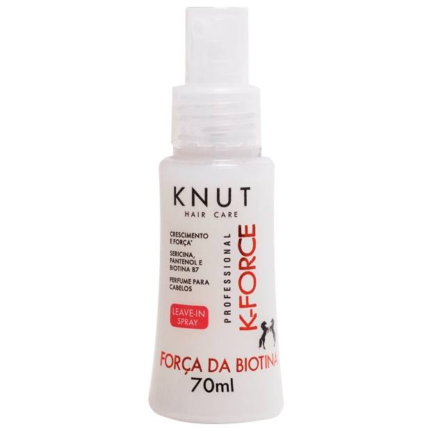 Knut Spray Leave-In Finalizador Proteção Térmica K-Force Biotina Fortalecimento Crescimento 70ml