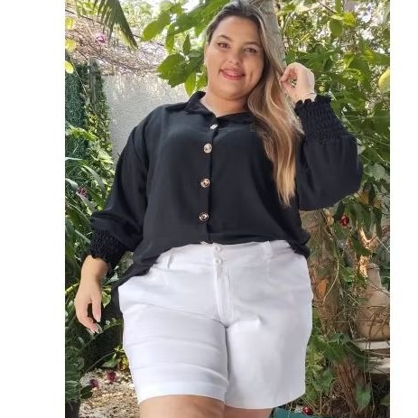 CAMISA PLUS SIZE G1 AO G5 em Oferta na Shopee