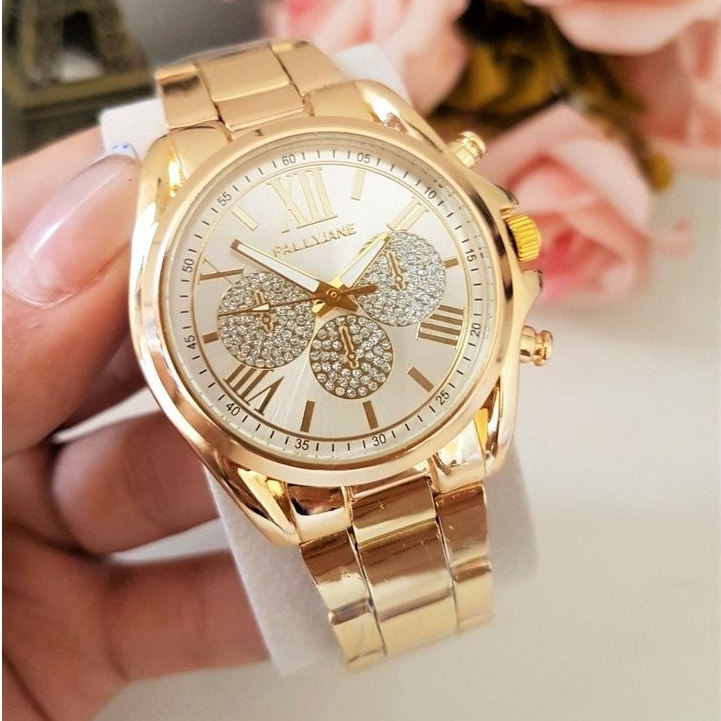 Relógio Feminino Pallyjane A Prova D' Agua Moda Blogueira Relogio luxo P18 em Oferta na Shopee