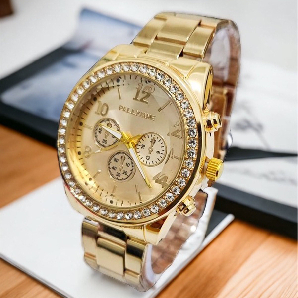 Relógio Feminino Pallyjane com brilho a Prova d’água Mulher Elegante P29 em Oferta na Shopee
