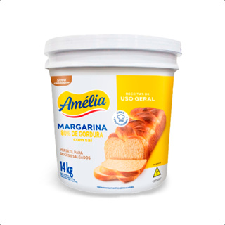 Margarina Uso Geral 80% Com Sal 14kg Amélia em Oferta na Shopee