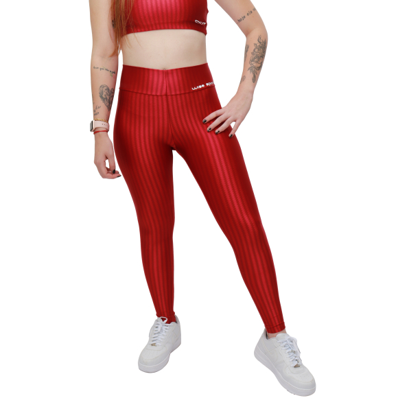 Calça Legging Poliamida 3D New Zig Cintura Bem Alta Confortável Acadêmia.