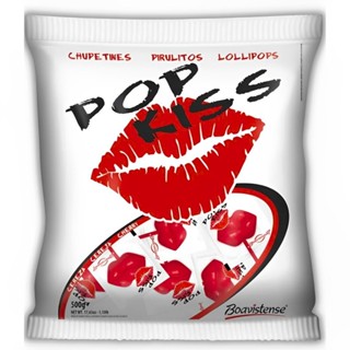 Pirulitos Pop Kiss Cereja C/50 Unidades - Boavistense em Oferta na Shopee