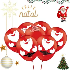 25 ~125 BALÃO NATAL BEXIGA NATALINA n°9 FESTCOLOR (CHOCO)