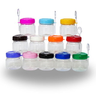 Pote 40g com colher 40 unidades, papinha tempero amostras, creme de avelã em Oferta na Shopee