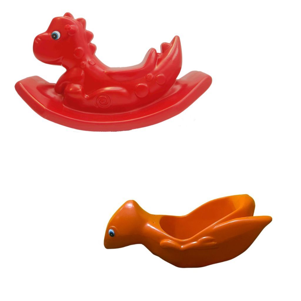 Kit Playground Dino - Balanço e Gangorra para Crianças Brincarem
