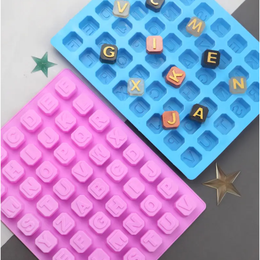 Molde Silicone Bandeja Letra Alfabeto 2,2cm Sabonete Vela em Oferta na Shopee