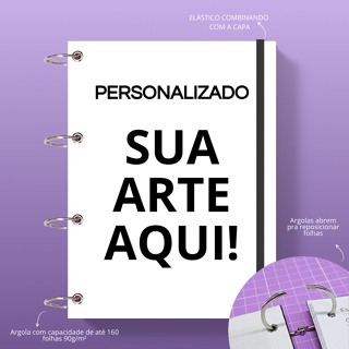 Caderno Argolado Personalizado, Universitário, fichário, caderno de argola em Oferta na Shopee