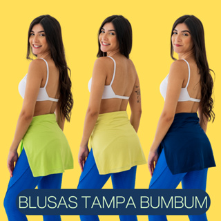 Blusa Feminina Dry Fit Tampa Bumbum Esportiva Furadinha Para Academia em Oferta na Shopee