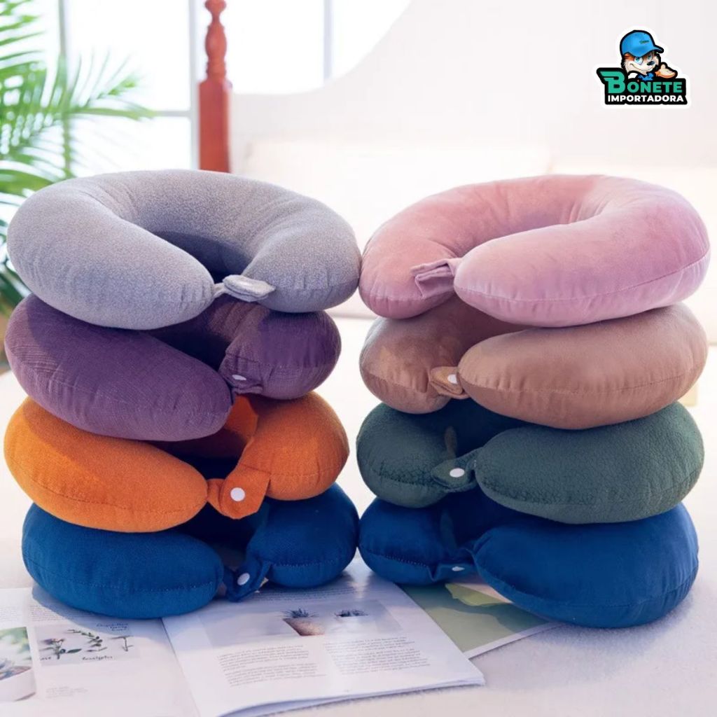 Imagem Almofada de Viagem – Suporte de Pescoço Macio e Antialérgico