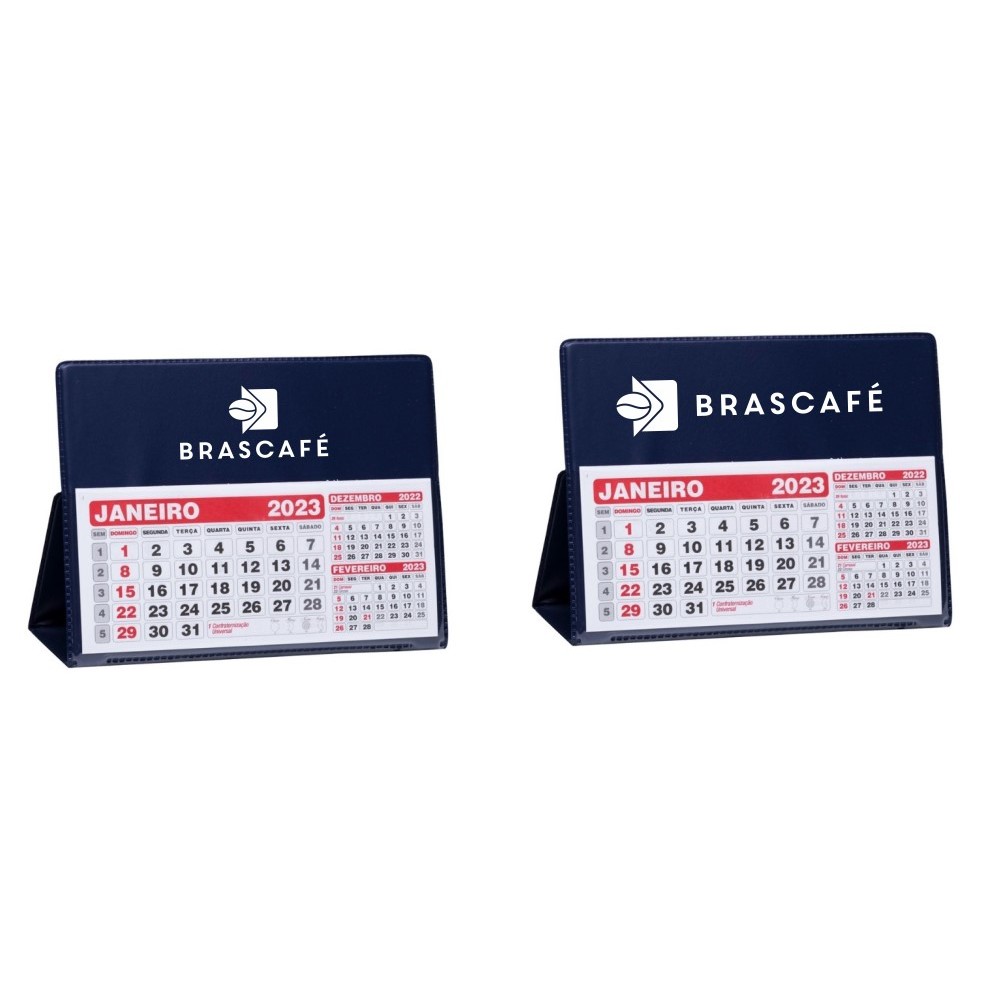 100 Calendarios de Mesa - Brinde, Promocional, Sua Marca em todos os lugares