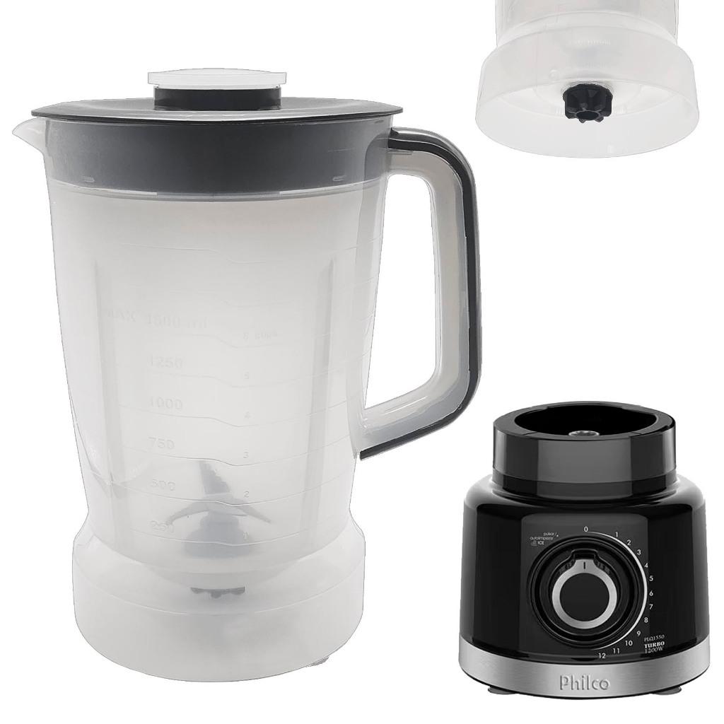Copo Do Liquidificador Philco Plq1550 Turbo Translucido