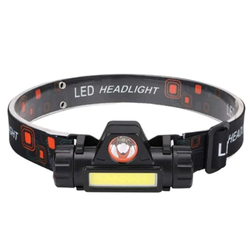 Lanterna de Cabeça Farol de Led XPE+COB Recarregável - Lanterna  de Cabeça LEY-1719 Laterna de Pescador / ler Bíblia.