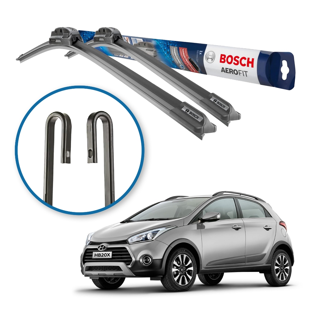 Palheta Limpador Parabrisa Original Bosch Hyundai Hb20x 2012 A 2019 em Oferta na Shopee