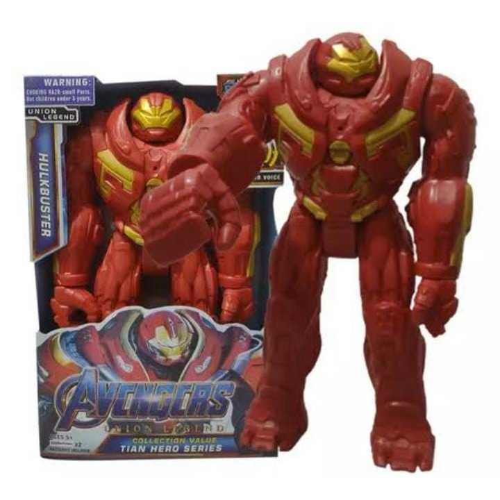 Boneco Homem De Ferro Hulkbuster 30 Cm Vingadores Com Som E  luz