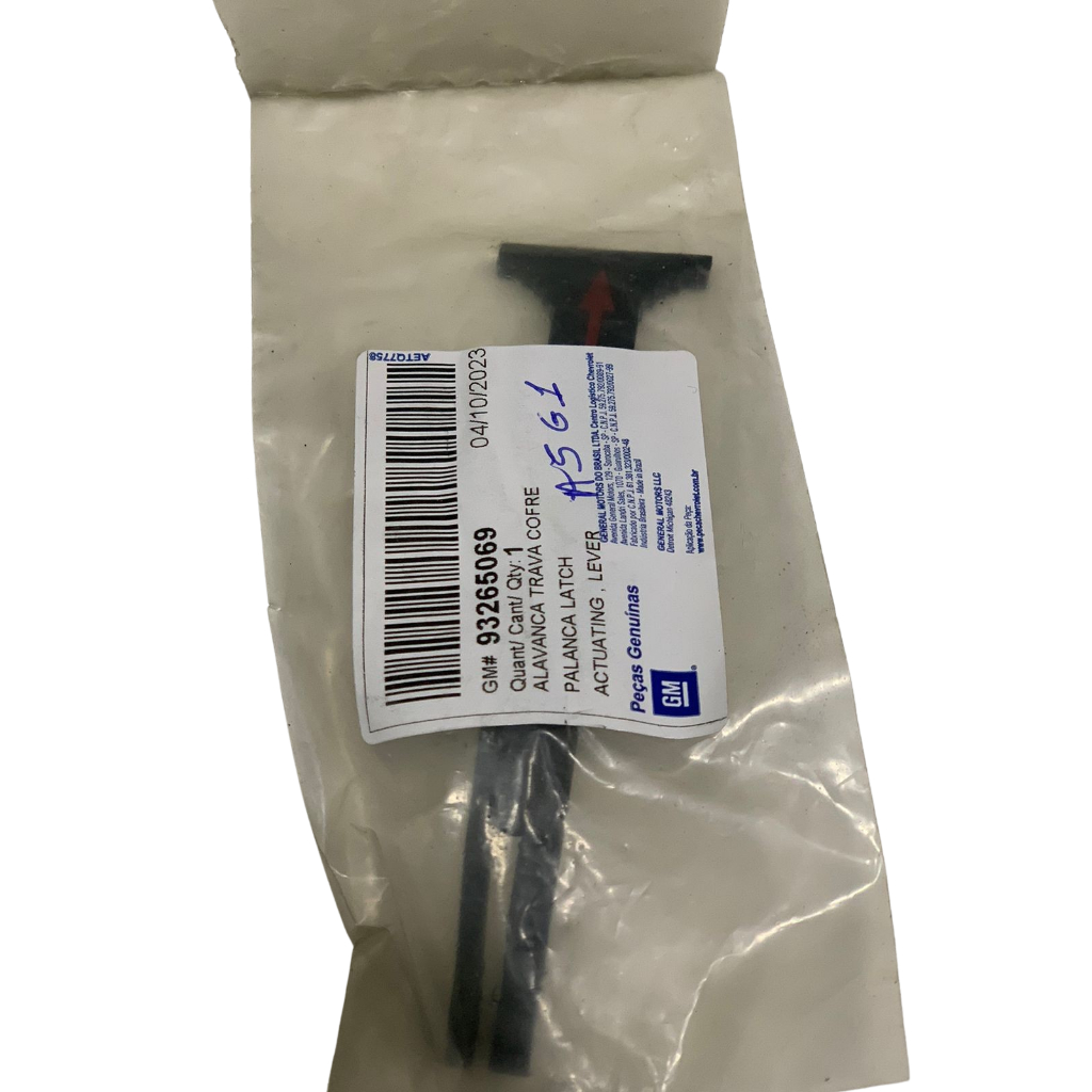 Alavanca Lingueta Puxador Liberação Capo Original Gm Meriva 93265069