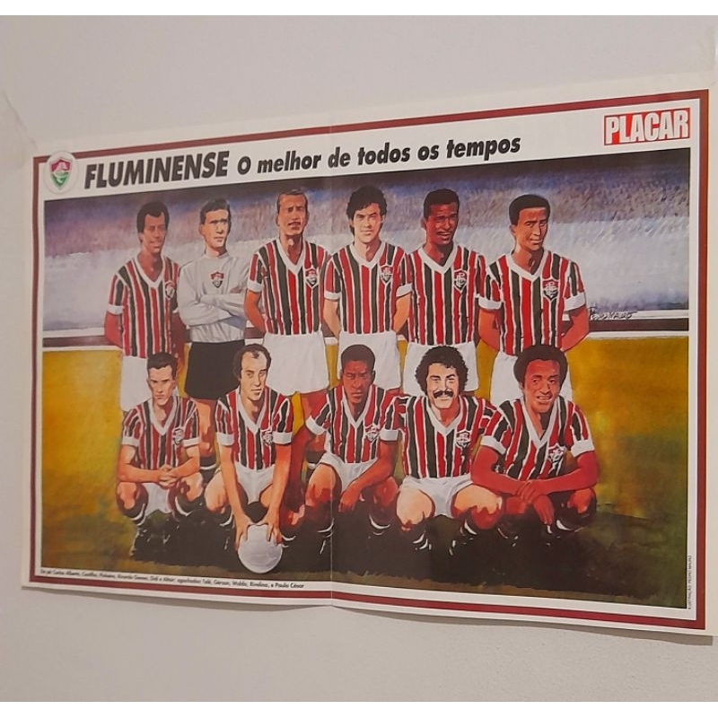 Pôster duplo Placar- Fluminense e Grêmio "o melhor de todos os tempos"