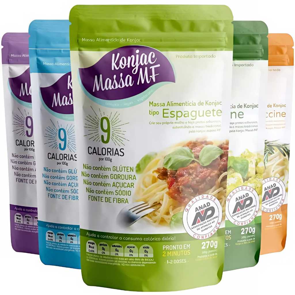 Konjac Macarrão Sem Glúten Massa konjac 270g Escolha seu Sabor em Oferta na Shopee