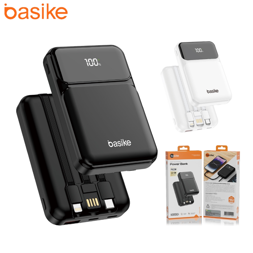 Basike Carregador Portátil Celular 10000mah Bateria Externa