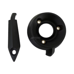 Protetor Ponteira Escapamento Yamaha 2 partes Fazer 250 2011 A 2017 Ponteira.