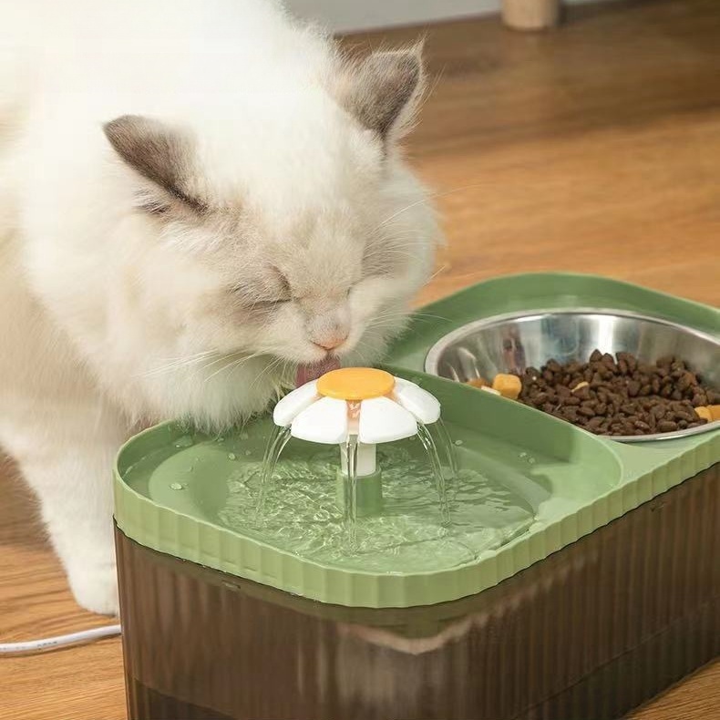 Bebedouros e comedouros automáticos para cães e gatos Bebedouro automático pequeno de 3 li...