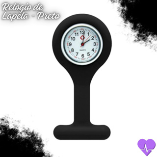 Relógio de Broche para Lapela do Jaleco em Oferta na Shopee