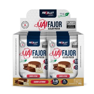 Alfajor Chocolate Sem Açúcar C/ Whey Protein Uaifajor Caixa Com 06 Unidades em Oferta na Shopee